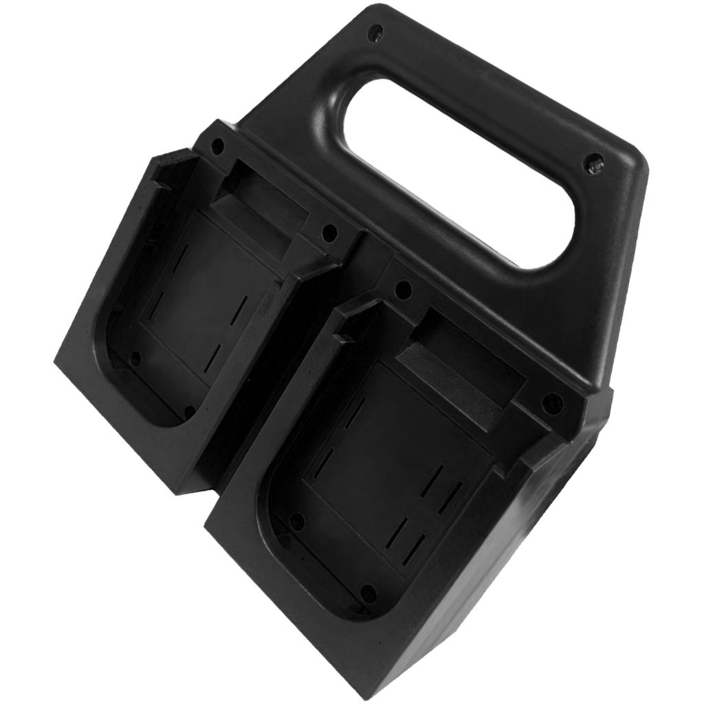 Durable Plastic Battery Holder For 18V Lithium Batteries Secure Storage Organizer For 4/6 Cells Space Saving Tool Accessory