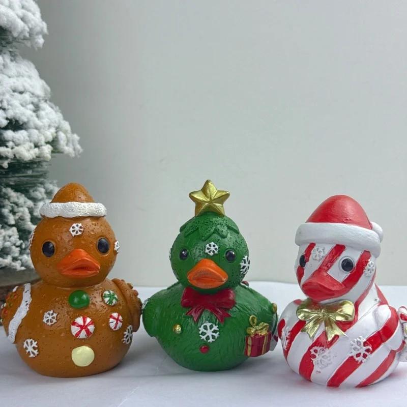 Creative Cartoon Abstract Christmas Duckling Hanging Decoration Holiday Party Gifts Home Office Desktop Fun Ornaments