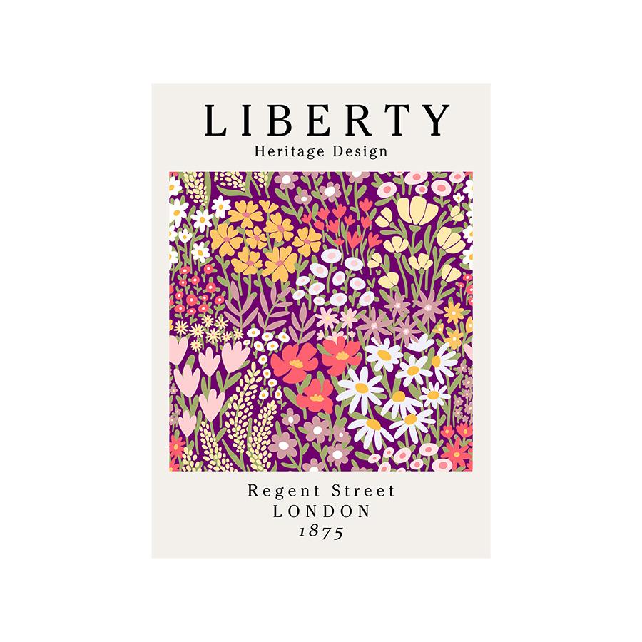 Simple Nordic Small Fresh Art Abstract Flowers and Flowers Poster Porch Living Room Decoration Painting