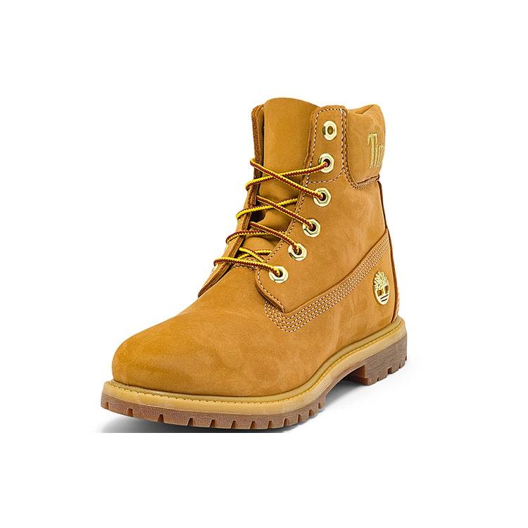 (WMNS) Timberland 6 Inch Premium Waterproof Boots 'Wheat Nubuck with Gold Logo' Women's A5TY7231