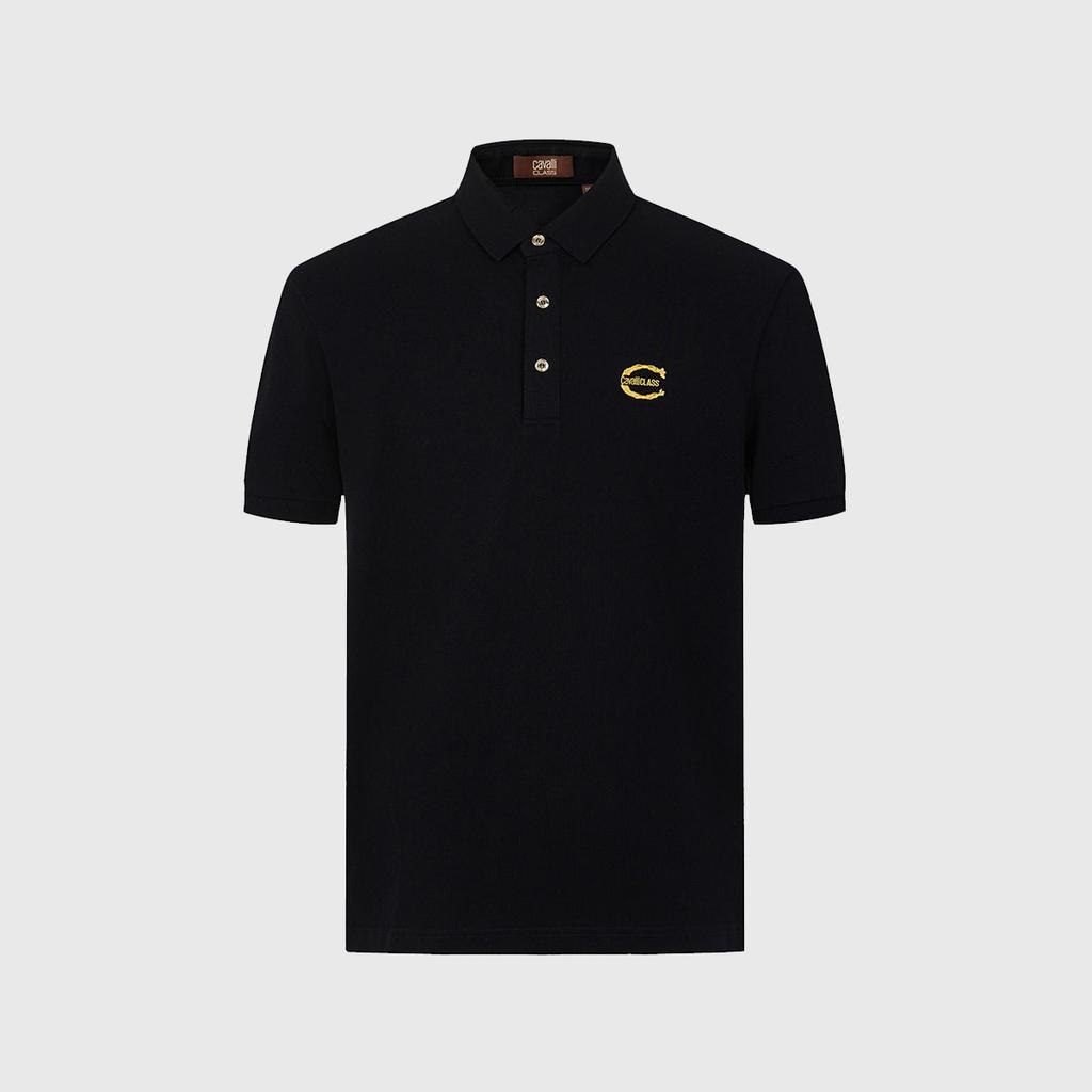 Exquisite Embroidery, Simple and Fashionable. Spring and Summer Short Sleeved Men's Polo Shirt, Solid Color, Casual and Versatile