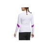 Adidas Jay3lle Striped Slim Fit Long Sleeve T-Shirt Women Tops White IT0872