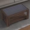 VidaXL Coffee Table with LED Brown Oak 93x53x45 Cm Engineered Wood, Side Table, Living Room Table, Side Table, 847559