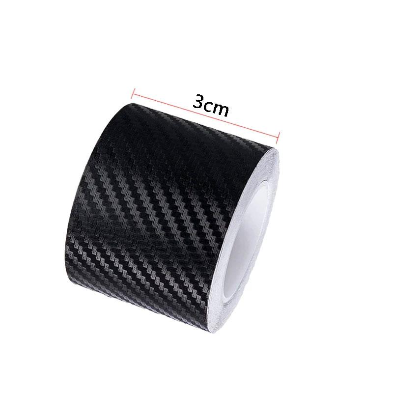 

3D Car Nano Carbon Fiber Sticker - Anti-Scratch and Waterproof Protect Your Car Protection Film Auto Door Sill Side Stickers Length 3m