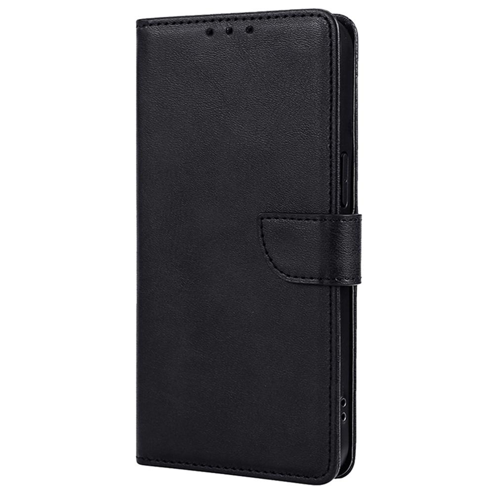 For Samsung Galaxy S24 Case Wallet Card Slots Calf Texture Leather Phone Cover