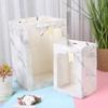 1/5/10 Stück Geschenktüte Papier Geschenkkarton mit Henkel Tasche mit Sichtfenster Geburtstag Geschenkkarton Verpackungsmaterialien Kuchen Süßigkeiten Aufbewahrungsbox