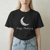 Copy Moon Joy Shirt Minimalist Astronomy For Unisex Unisex T Shirt Vintage Tees Short Sleeve Crewneck TShirts 100 Cotton Clothes