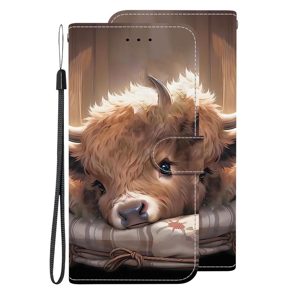 Handmade PU Leather Flip Case for iPhone X/11/12/13/14/15/16/17 Series - Anti-Slip Shockproof Cover with Wrist Strap & Heart/Rose Cat Designs