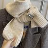 Twist Pattern Wool Scarf Gentle Breasts  Warm Neck Scarf for Students  New Winter Style for Men and Women