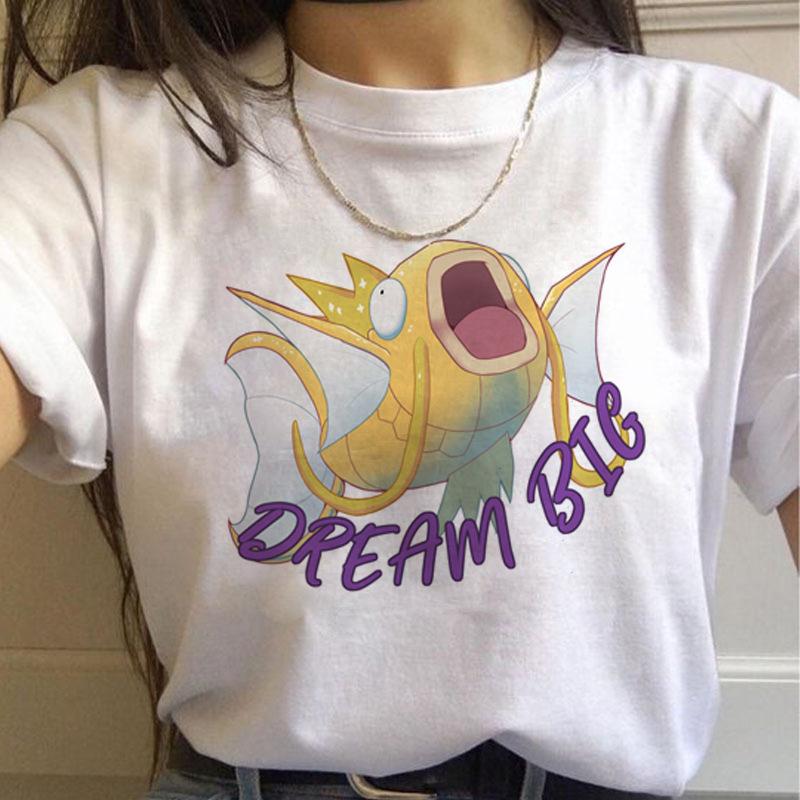 MINISO Harajuku T Shirts Women Kawaii Funny Cartoon Summer T-shirt Cute Print T-shirt Fashion Streetwear Top Tees Female