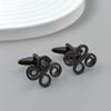 Men's Chinese knot cufflinks, high quality shirt suit buttons, stainless steel gold plated, jewelry for formal occasions