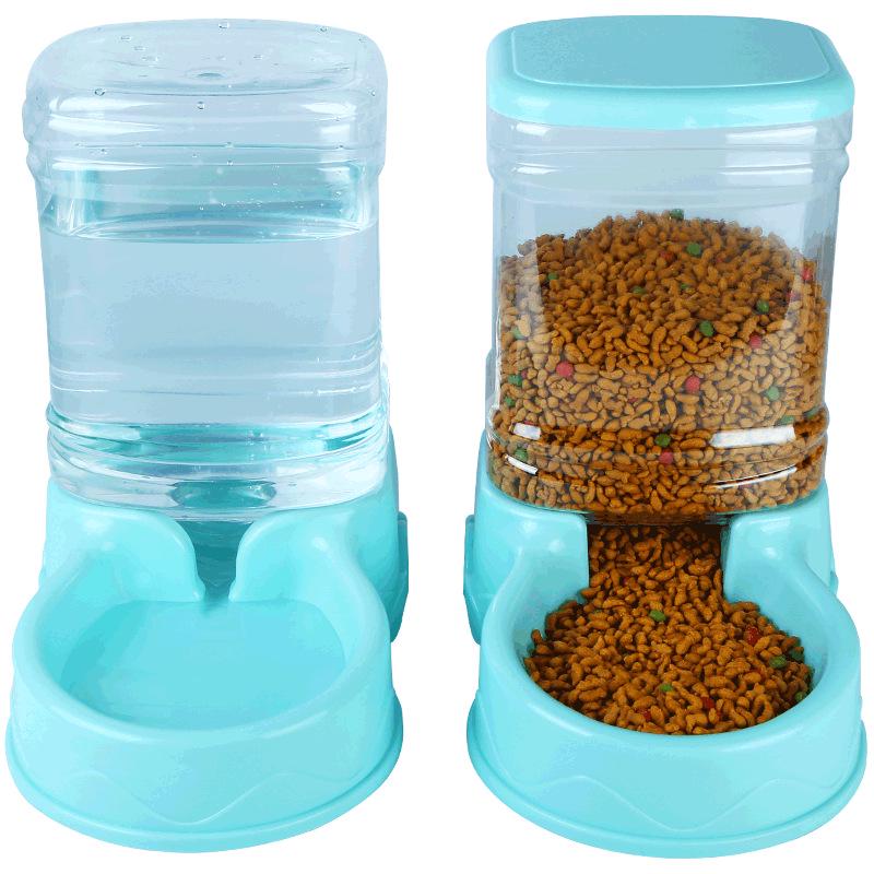 Automatic Pet Water & Food Dispenser Set - 3.5L Capacity for Cats & Dogs