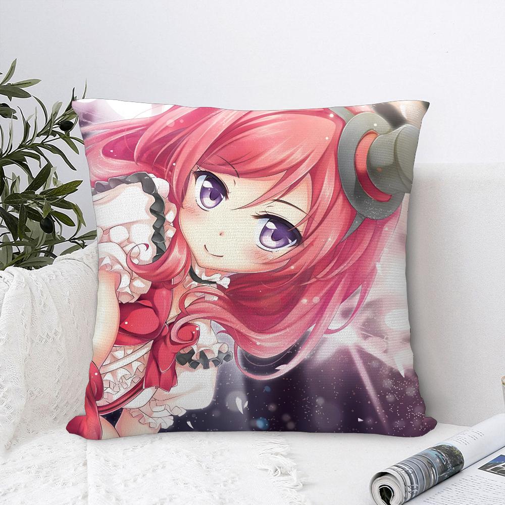 Anime L-Love Live! Pillow Case Sofa Decorative Home Double-sided Print Plush Square Throw Pillow Covers Cushion Decor Cover