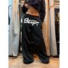 Y2K Harajuku Street Wear Pants Jogger American Retro Letter Printed Sportswear Fashion Hip Hop Loose Wide Leg Pants