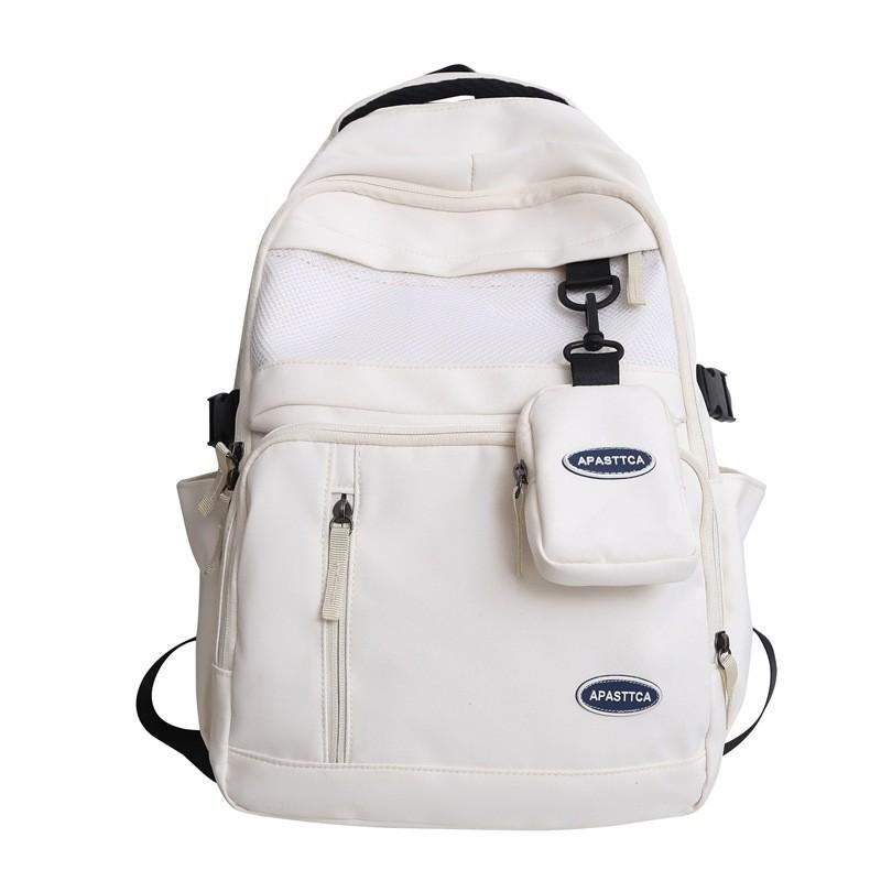 Korean Style Large Capacity Workwear Backpack Nylon Urban Simple Shoulder Bag For Middle School Students