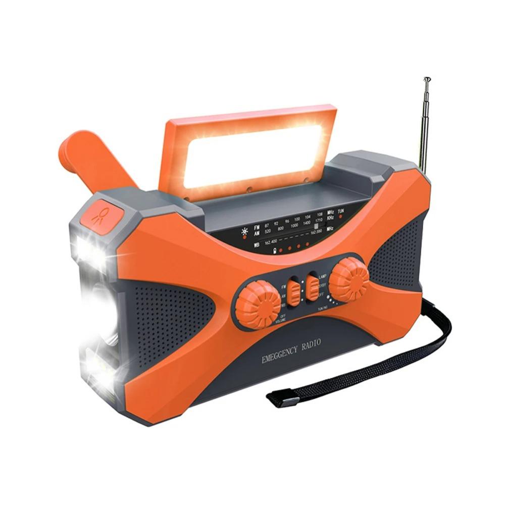 High Brightness Emergency Radio Hand Crank Wireless Speaker AM/FM/WB Weather Radio  Outdoor Camping