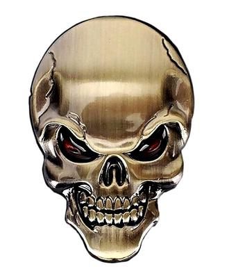 Metal Skull Emblem 3D Sticker Sticker