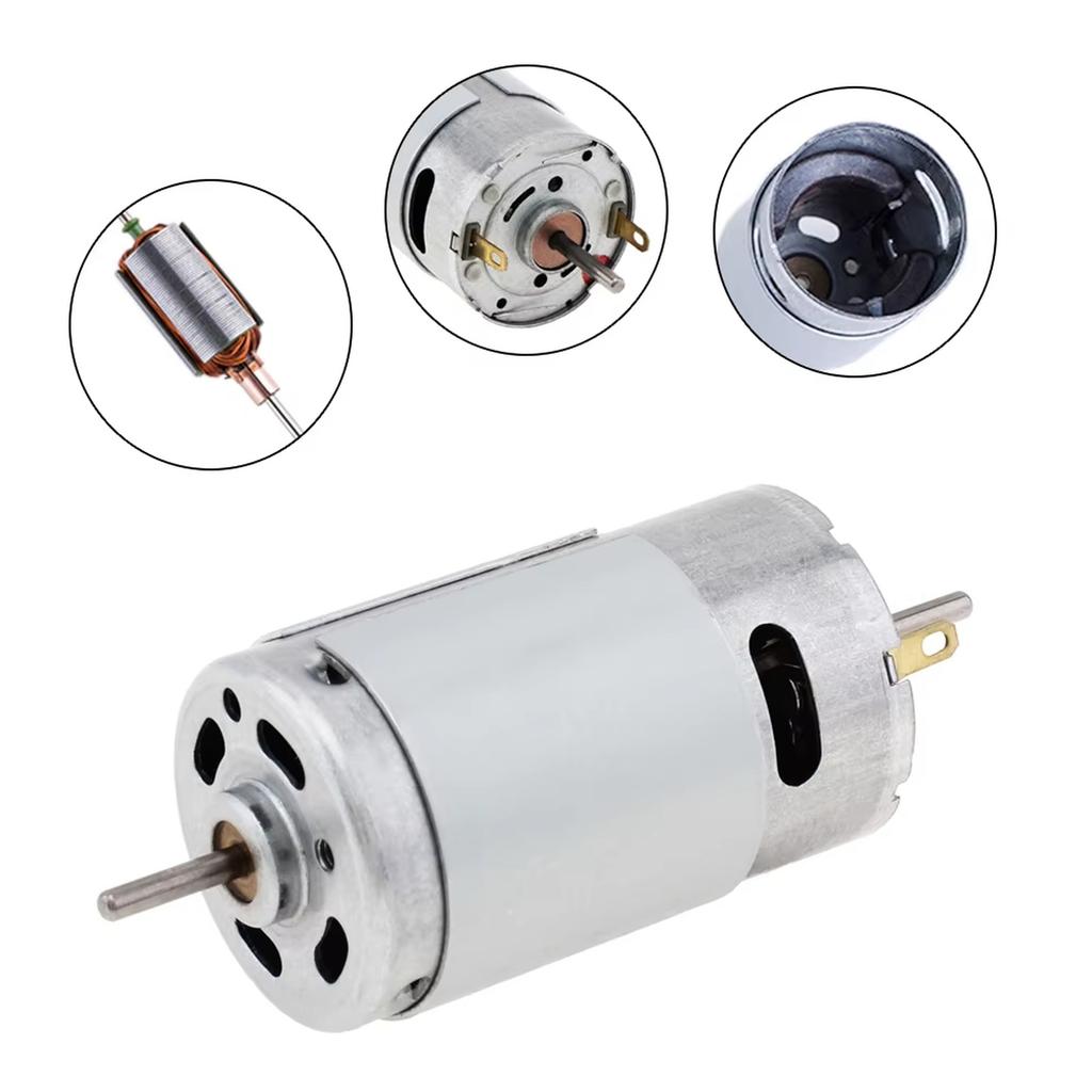 RS-550 Micro Brush Motor 12V 18000 High Speed Electric Micro Motors for Various Cordless Screwdriver Hand Drill Tool