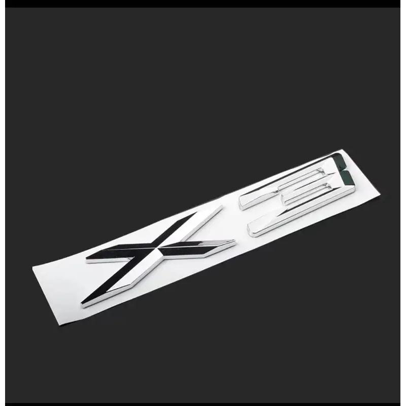 3D ABS Black Chrome Car Letters Rear Trunk Badge X3 Logo For BMW X3 F25 Sticker Emblem X3 E83 F25 G01 Lettering Accessories