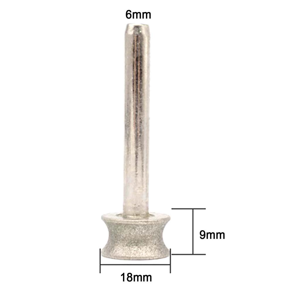 240 Mesh Fine Sand Diamond Pit Wheel Grinding Head, Bracelet Ring Grinding Tool Jade Glass Concave Chamfering Wheel