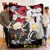 Tokyo Revengers 2D Flat Pattern Flannel Blanket High quality All Seasons Warmth and Comfort Perfect for Christmas Gifts.DMT0925043