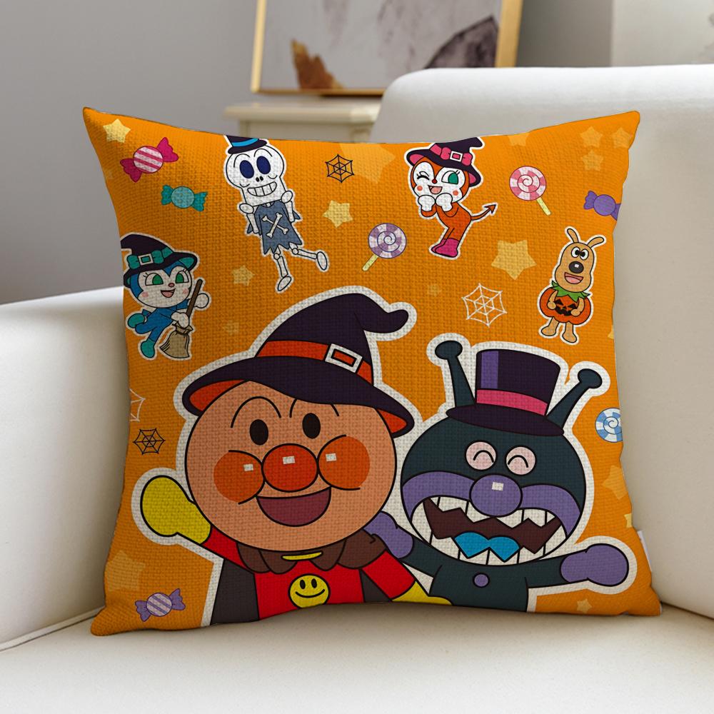 Brave AAnpanmanS Cushion Cover Breathable and skinfriendly linen pillowcase square removable and washable cushion