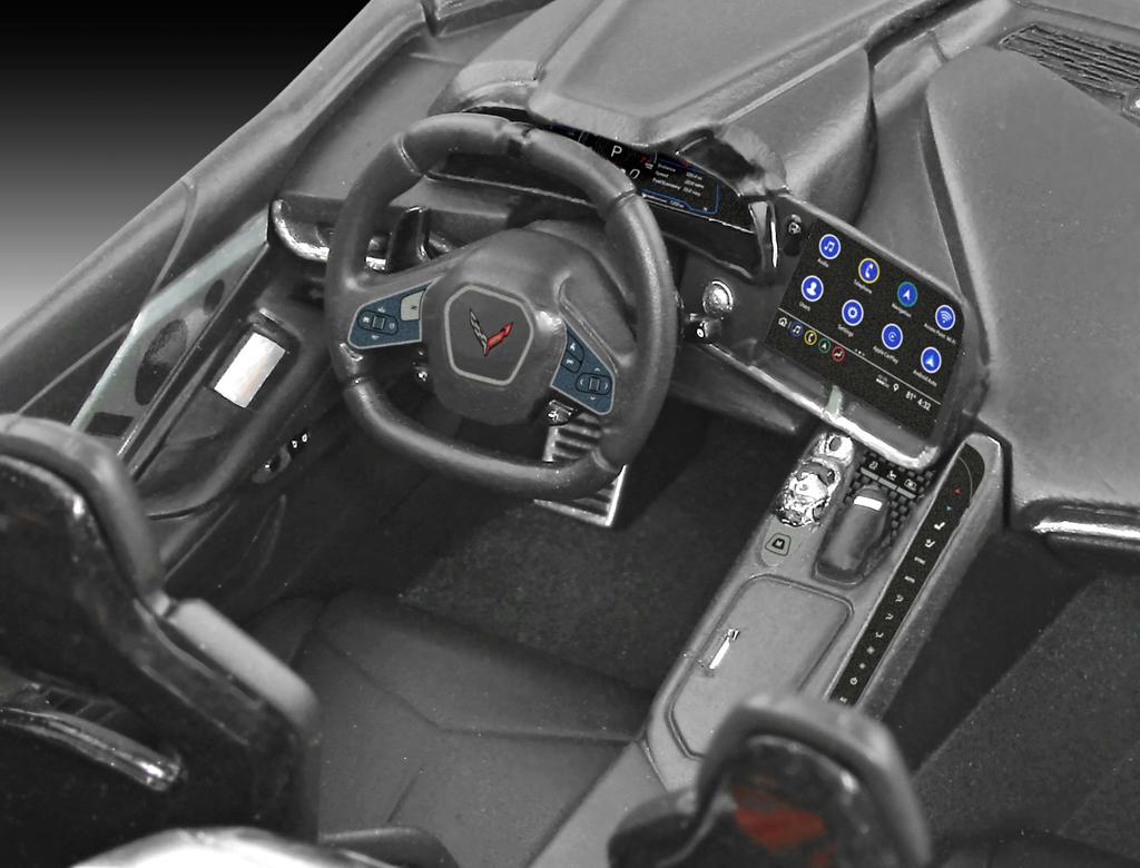 Plastikový model Corvette Stingray C8 Coupe německé úrovně 07714 v měřítku 1:25.