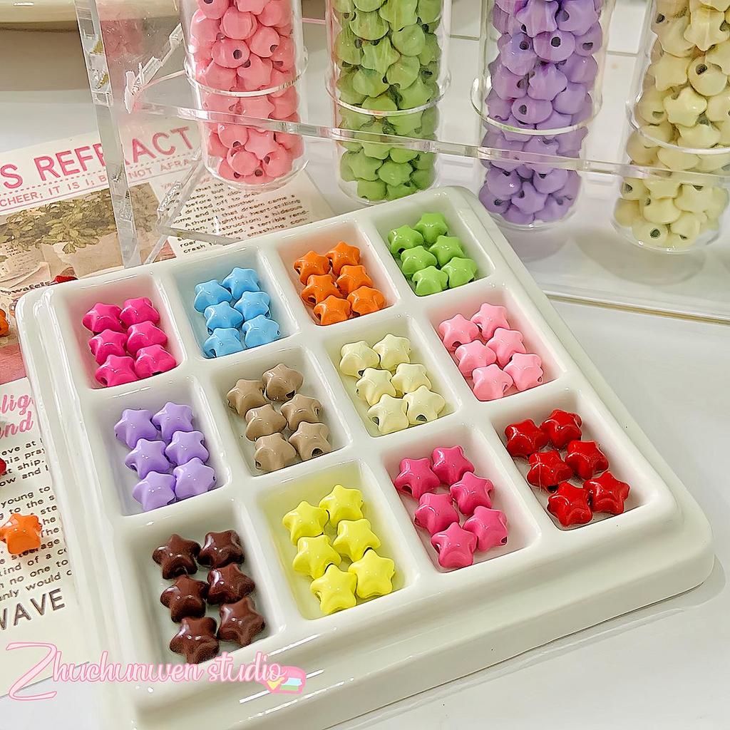 Colorful Star Alloy Beads for DIY Phone Chain Accessories & Layered Hand Creations