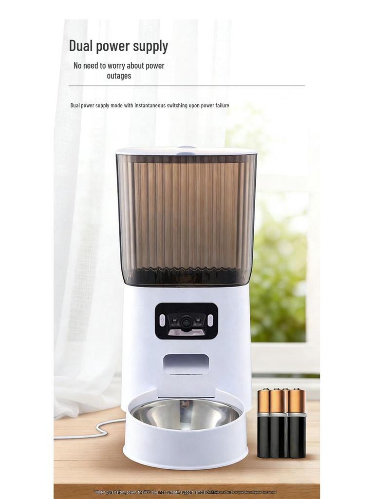 Smart 5L Automatic Cat Feeder with Camera & Timer