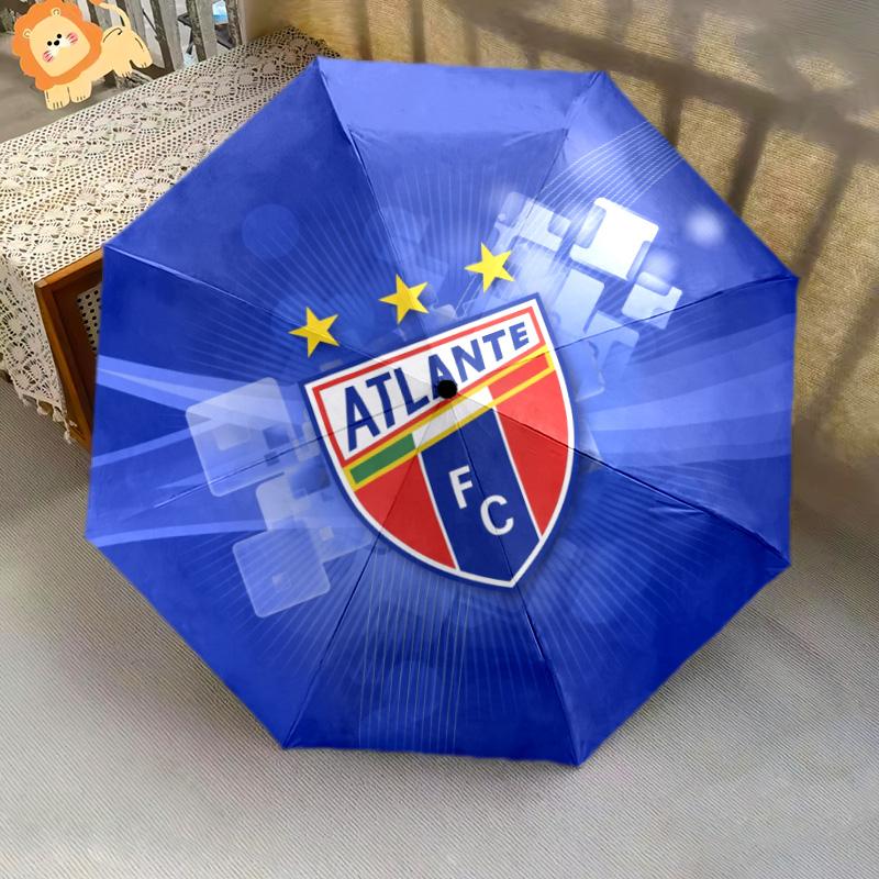 Atlante FC  Pattern, Automatic Folding Umbrella, Portable and Foldable Design, 8 Ribs, a Christmas or Birthday Gift.