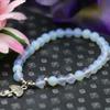 6mm Classic Round Moonstone Opal Beads Natural Stone Bracelet Hand Chain Women Girls Umbrella Pendant Tibet Silvercolor Jewelry