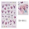 Shining Mermaid Nail Stickers Holographic Shell Star Fish 5D Decals Sea Animal Jellyfish Nail Art Sliders Scrub Summer Design