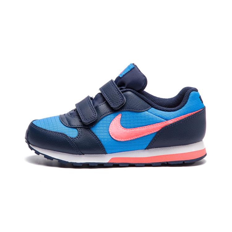 New Nike MD Runner 2 Low-Top Running Shoes Blue Red Children Aged 3-7 Years Old 807317-412