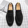 High Quality Men's Casual Leather Designer Minimalist Loafers Slip-On Business Office Shoes Lightweight Driving Walking Shoes