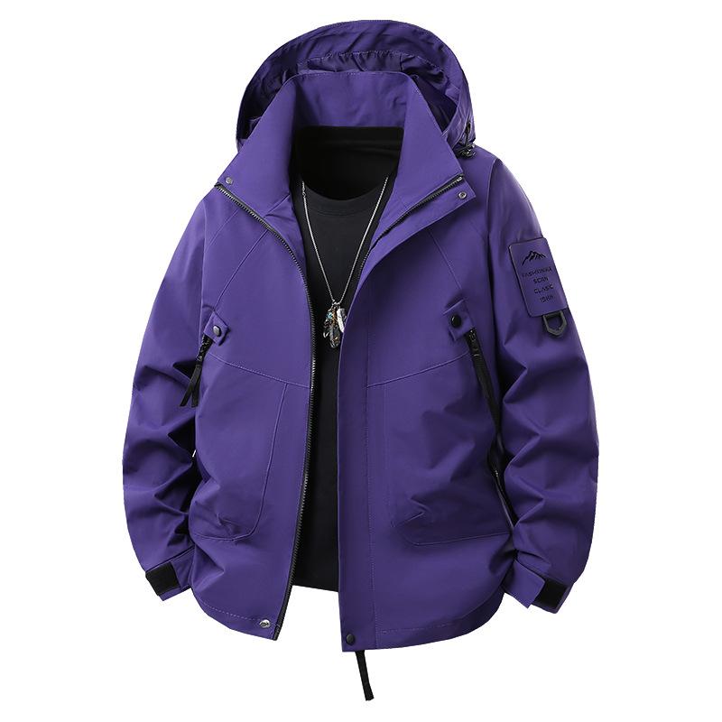 Couple Style Outdoor Leisure Sports Hooded Jacket Mountaineering Suit Men Loose