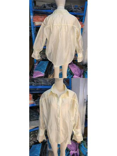 Moda Autunnale Donna 2026: Camicia a Manica Lunga Monocolore con Revers Ampio Stile Europeo & Americano