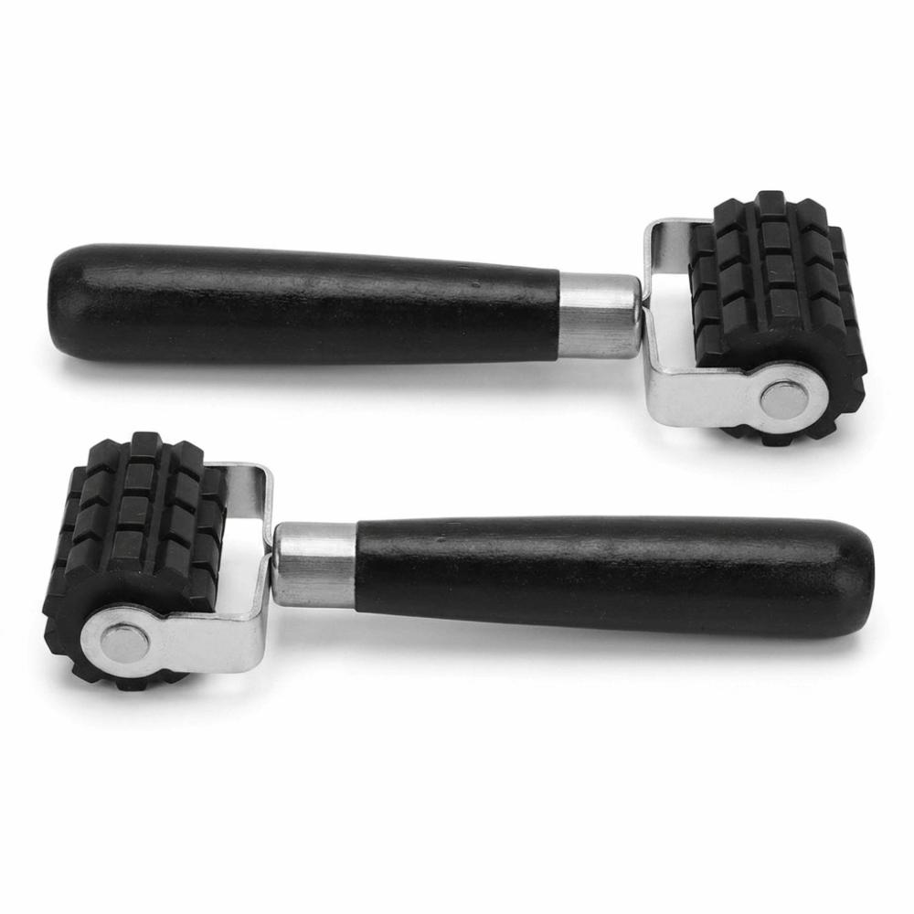 2pcs 6.9in Length Sound Deadening Roller Application Rolling Wheel For Car Enthusiasts
