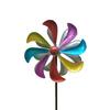 Wind Spinners Outdoor with Silent Bearing Metal Windmill Decoration with Stake 360° Rotating Colorful Blades for Yard Garden Artistic Decor Gift