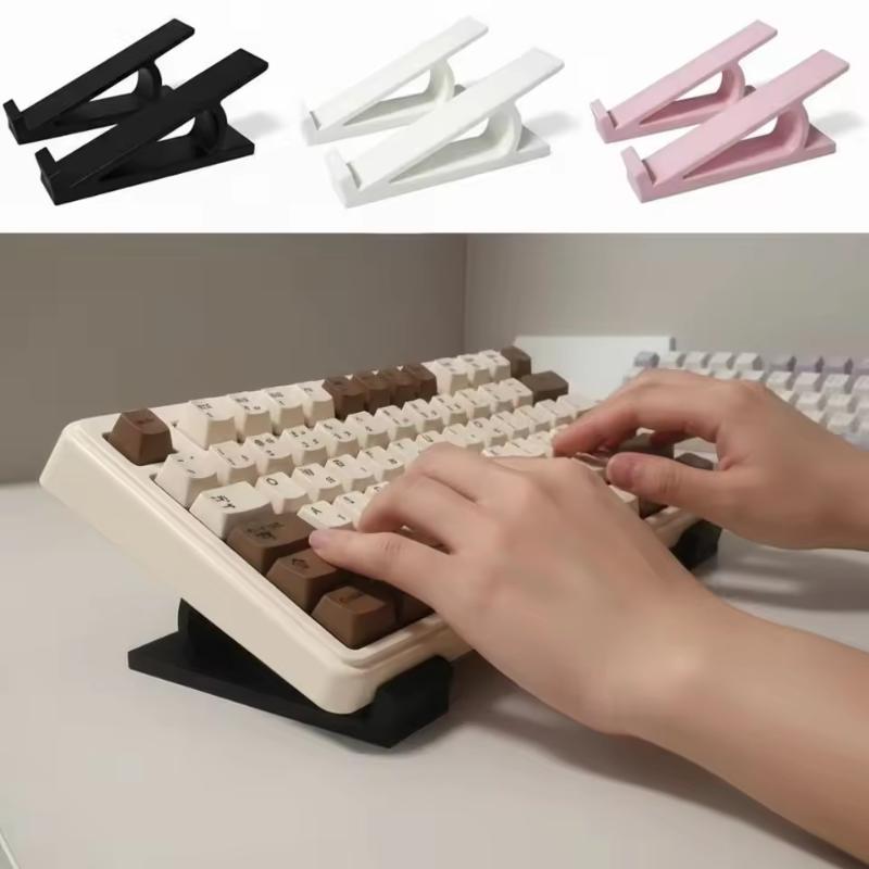 1 Paio di Supporti Rialzati Portatili per Tastiera Angolo Rialzato per Tastiera Plastica Rialzo per Tastiera del Computer Accessori Supporto per Monitor