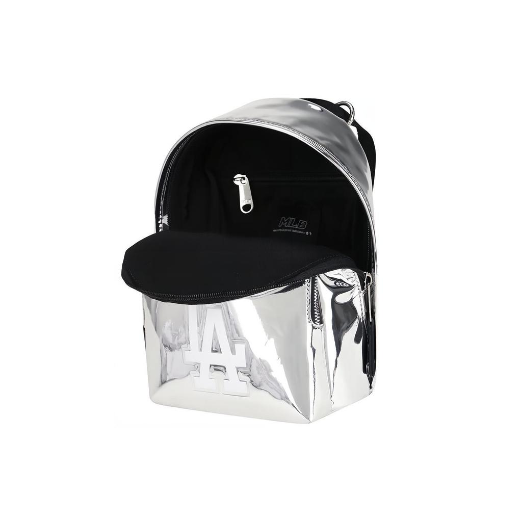 New MLB Los Angeles Dodgers Artificial Leather Backpack, Shoulder Bag, Crossbody Bag Regular Unisex Silver 32BGP4941-07M