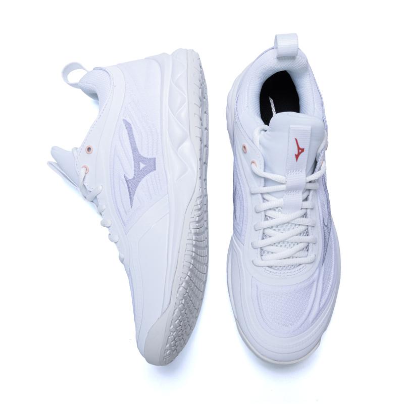 Mizuno Wave Luminous 2 Komfortable Allsidige Sklisikre Slitesterke Lavsko Badmintonsko Unisex sneaker Hvit V1GC242025