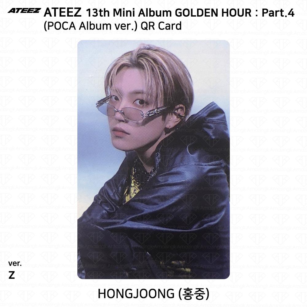 ATEEZ 13. Mini-Album Golden Hour Teil 4 POCA Album Version. Fotokarte