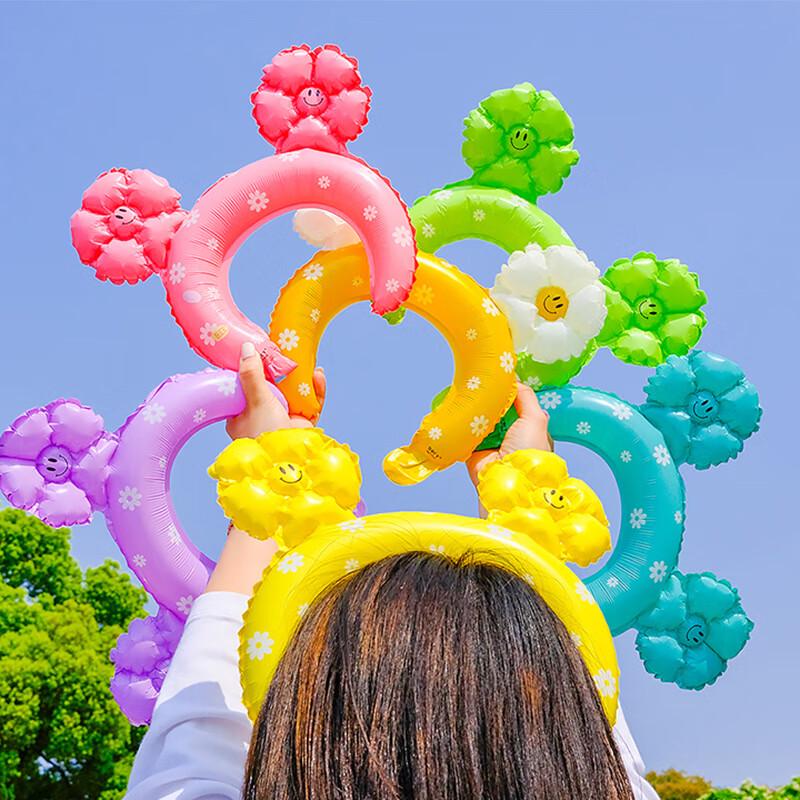 Kids 50-Pack Mixed Color Daisy Headbands