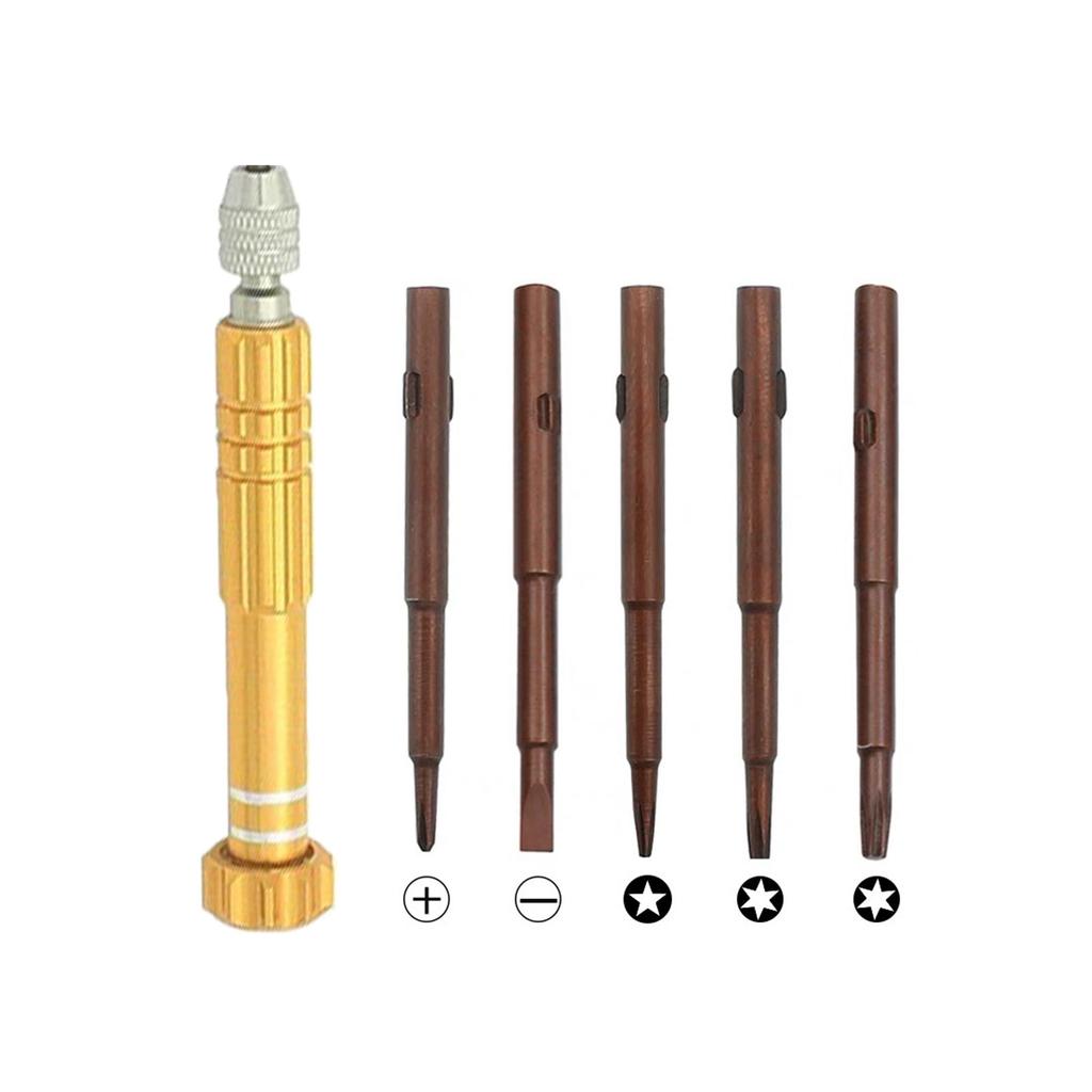 Precision Screwdriver Tool Kit 5 In 1 Mini Set for Electronics, Watches, Glasses, Laptops and Jewelry Repair