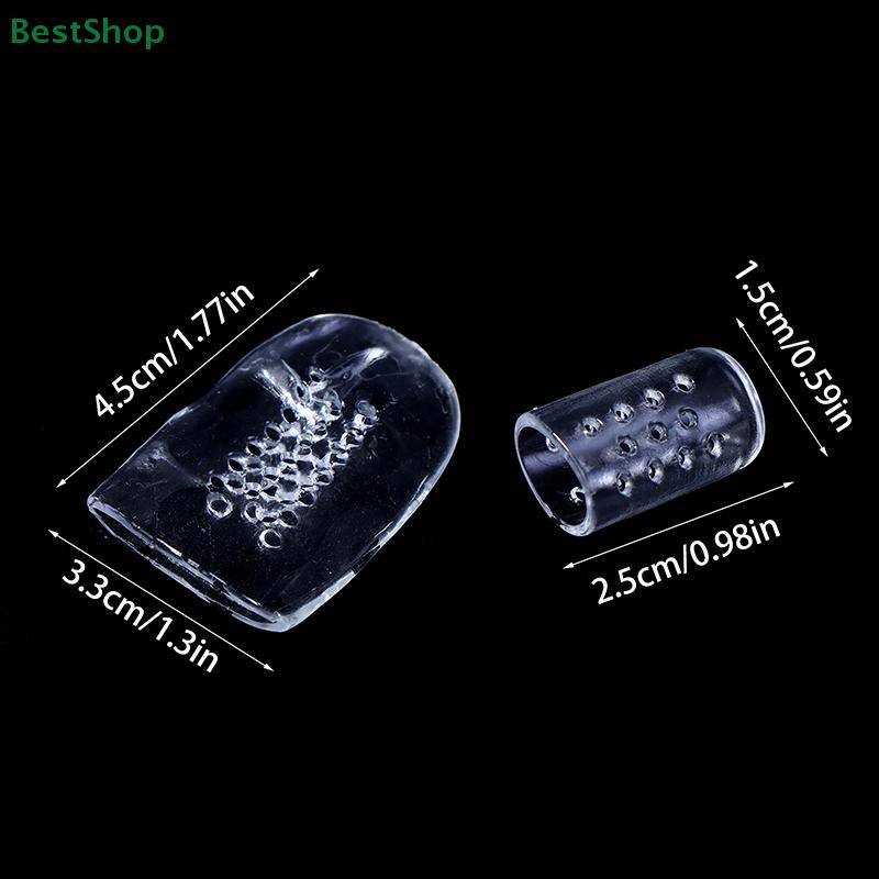 1Set Clear Silicone Toe Protectors Prevent Blisters Breathable Gel Toe Covers ComfortableElasticity Wear Resistant Toe Tube