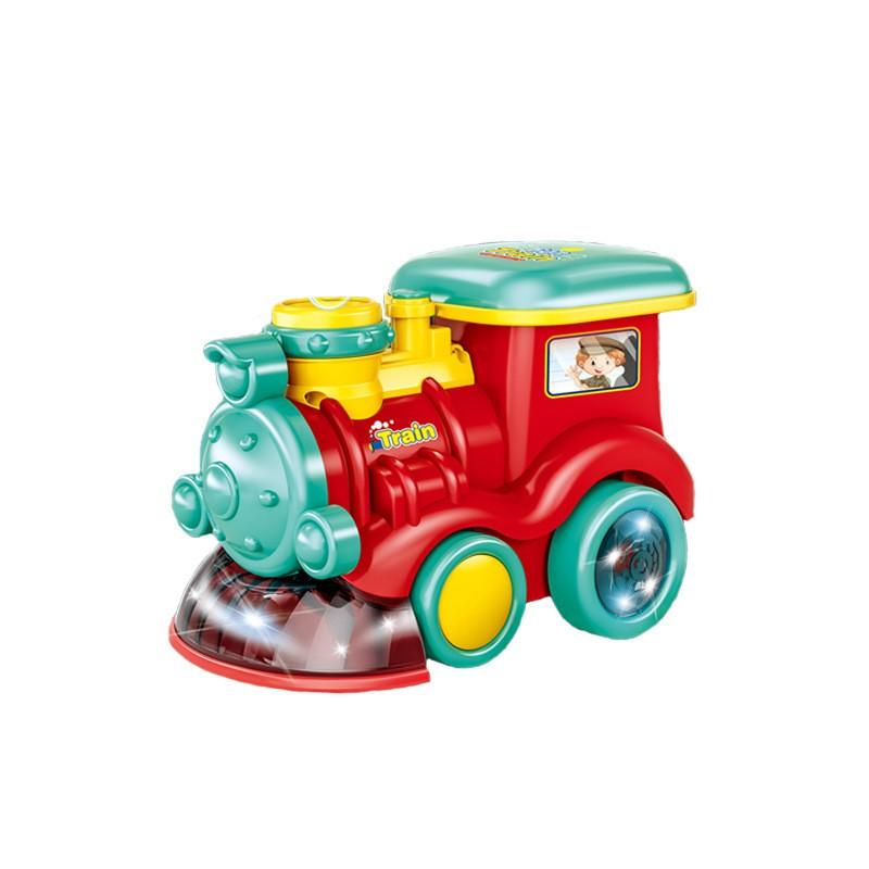 

Electric Automatic Bubble Machine Universal Sound And Light Bubble Train Children s Toy 50ml One Size червоний