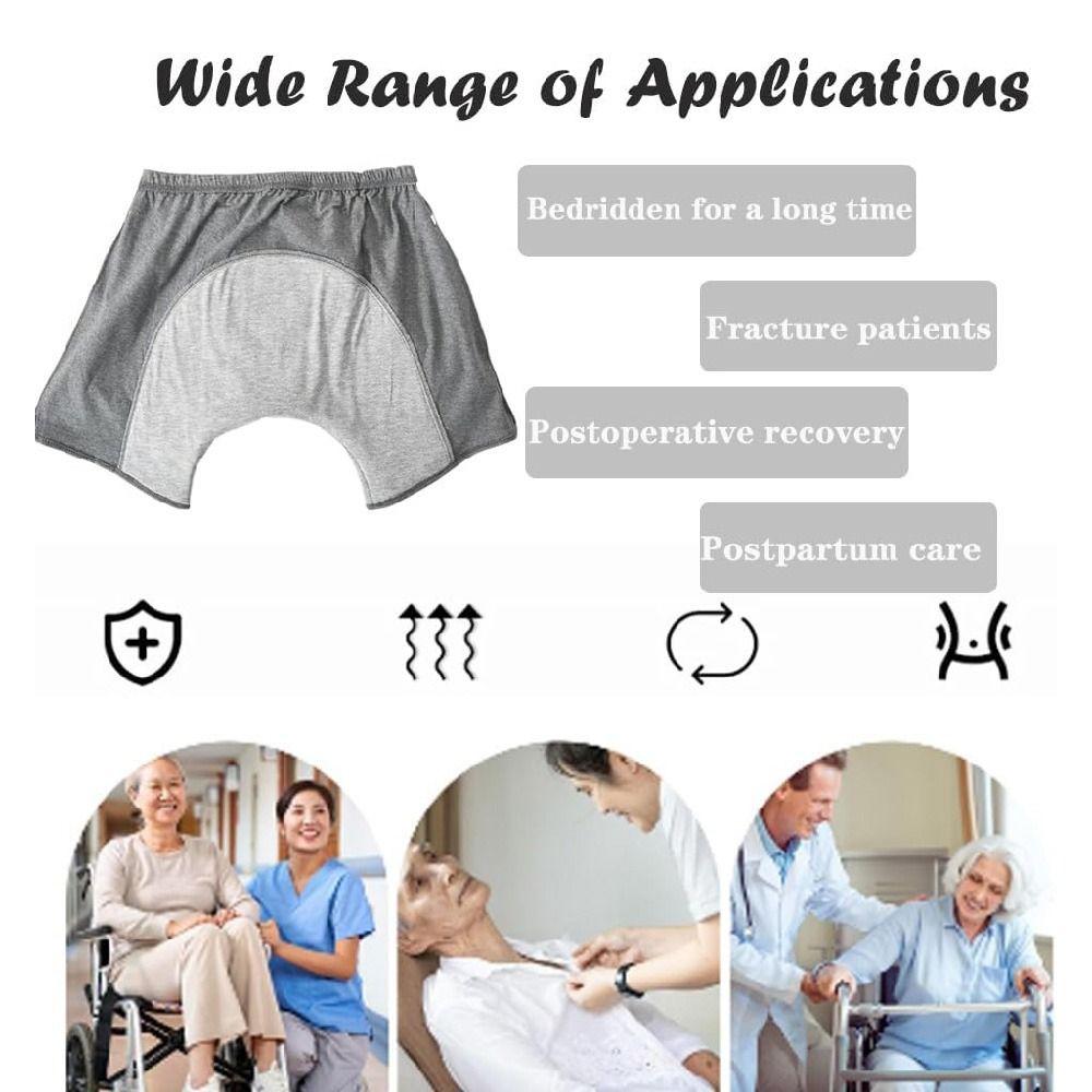 Elastische waschbare Windel Antibakterielle Inkontinenzunterwäsche Saugfähige Slips Bettlähmung
