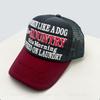 New Unisex Color Block 3D Printed Letter Baseball Hats Sunshade Hip Hop Breathable Personal Trucker Caps Mesh Versatile Fashion