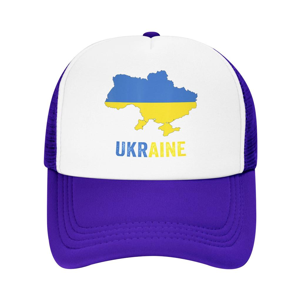 Ukraine Map Ukrainian Mesh Baseball Cap Unisex Women Fashion Sun Hat Hats Adjustable Summer Trucker Cap