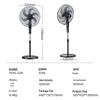 Midea 20-inch Industrial Floor Fan CN Plug (adapter Included)